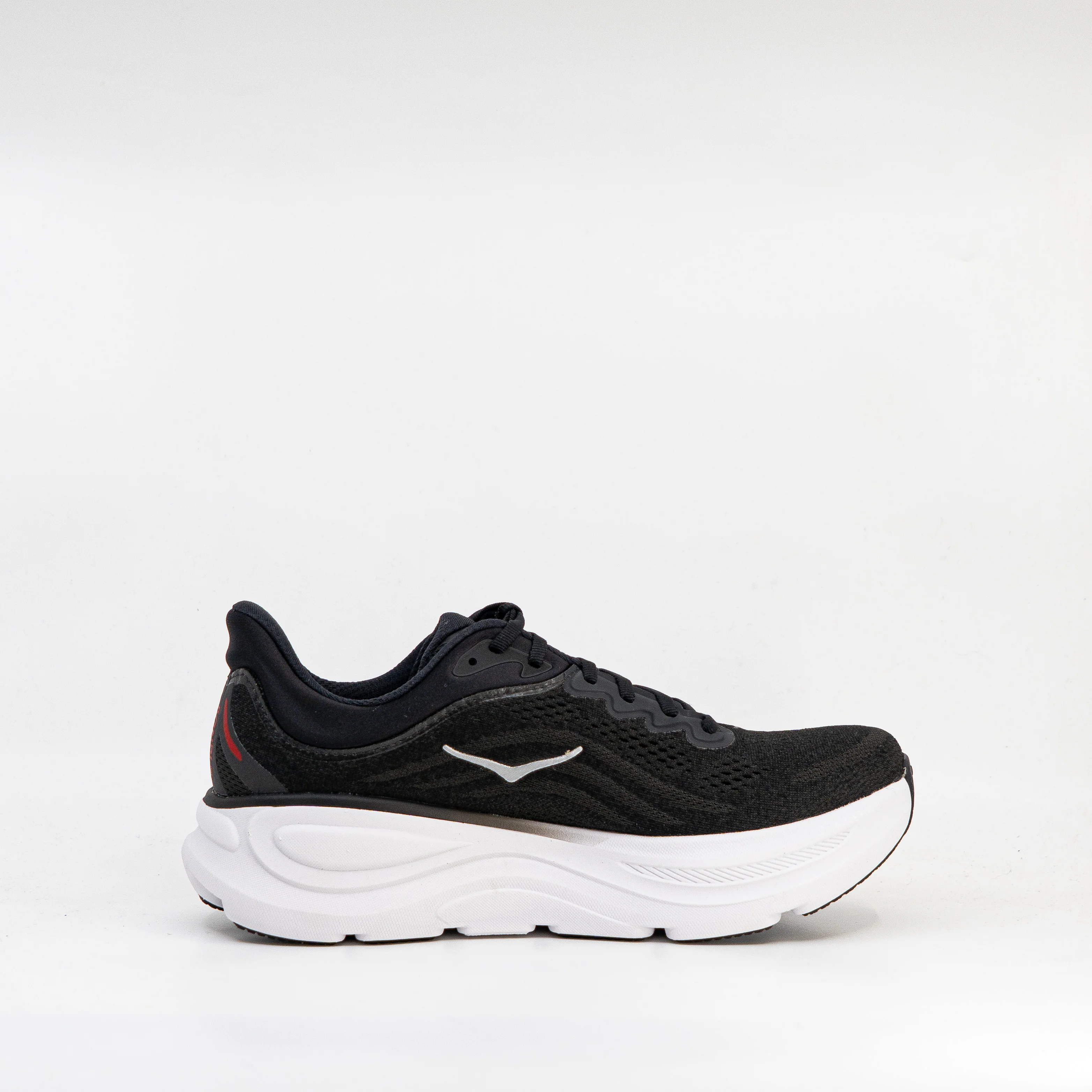Hoka Bondi 9 (D Standard) Mens Black/Vermillion - Image 3