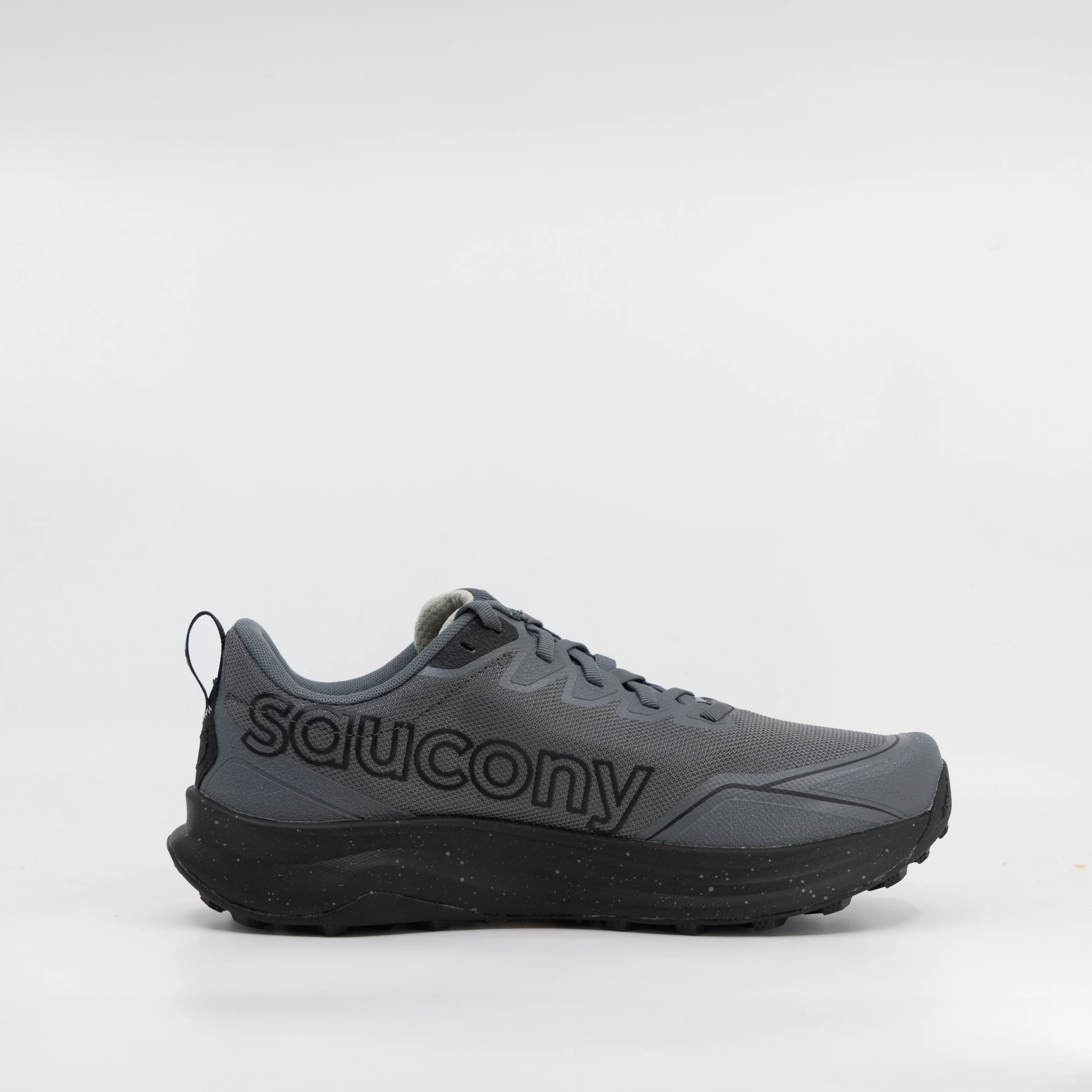 Saucony Peregrine 16 (2E Wide) Mens Carbon/Black - Image 3