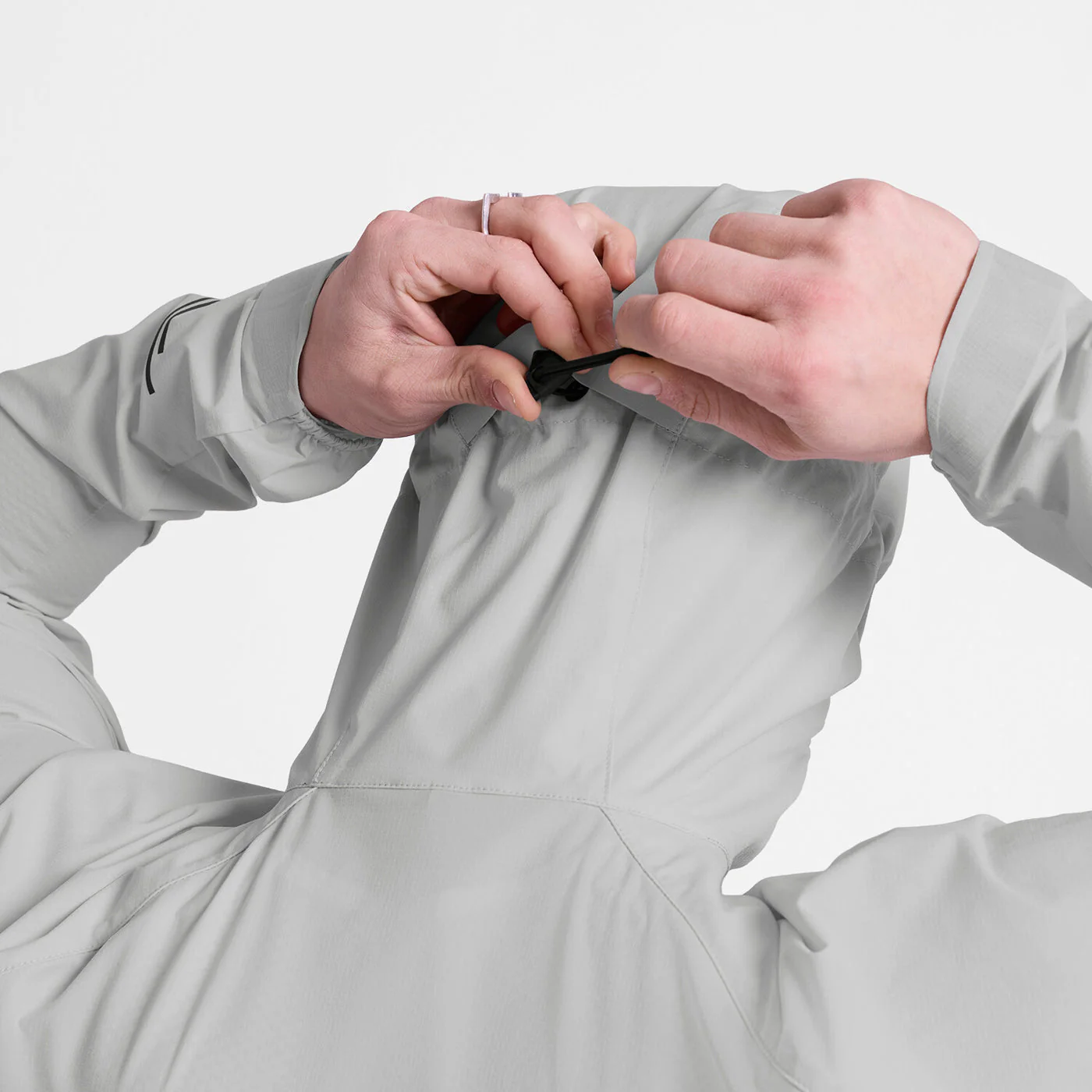 Saysky Clean Pace Flex Hooded Jacket Mens Grey - Image 5